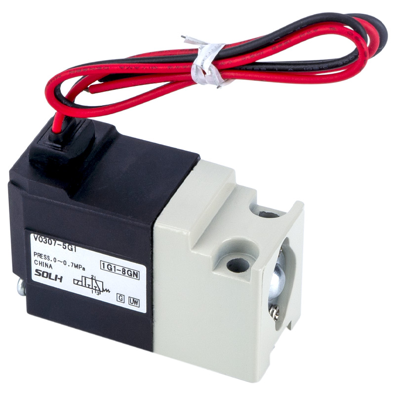 VO307 3 prievadų solenoidinis vožtuvas / tiesioginis vožtuvo tipas